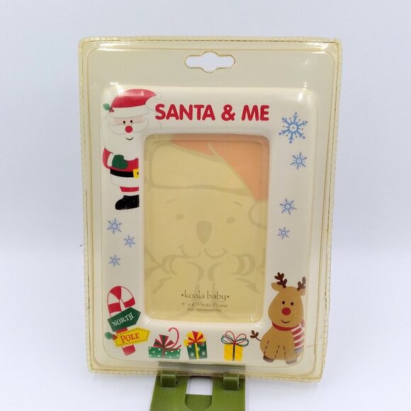 VTG Christmas Santa & Me Photo Frame  4" x 6" - Picture 1 of 2